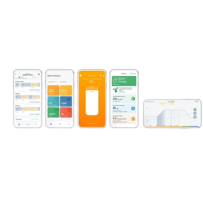 Screenshot dell'app tado° per il controllo del termostato smart per radiatori.