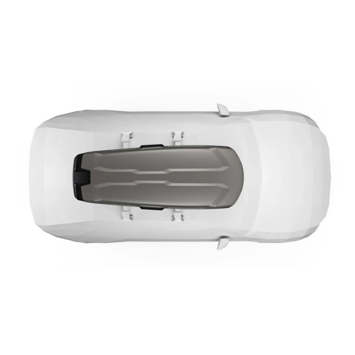 Box da tetto per auto Vector Alpine titanio opaco bicolore