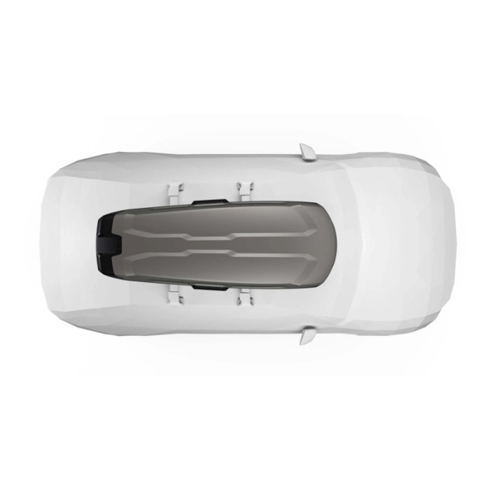 Box da tetto per auto Vector L titanio opaco bicolore