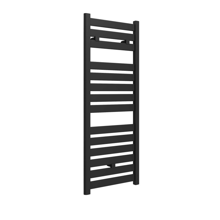 Termoarredo nero opaco in acciaio verniciato 150x500 cm