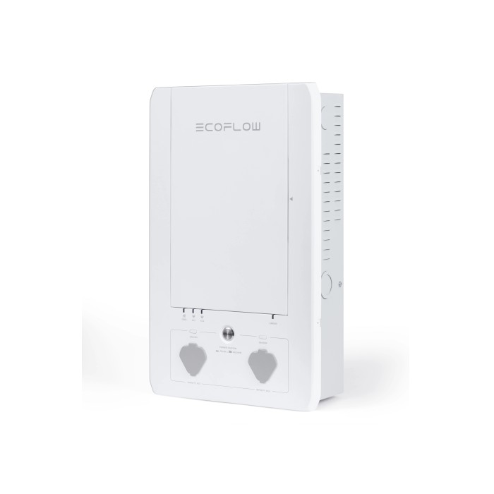 t.b.t. bianco per impianti solari, vista frontale con connessioni.