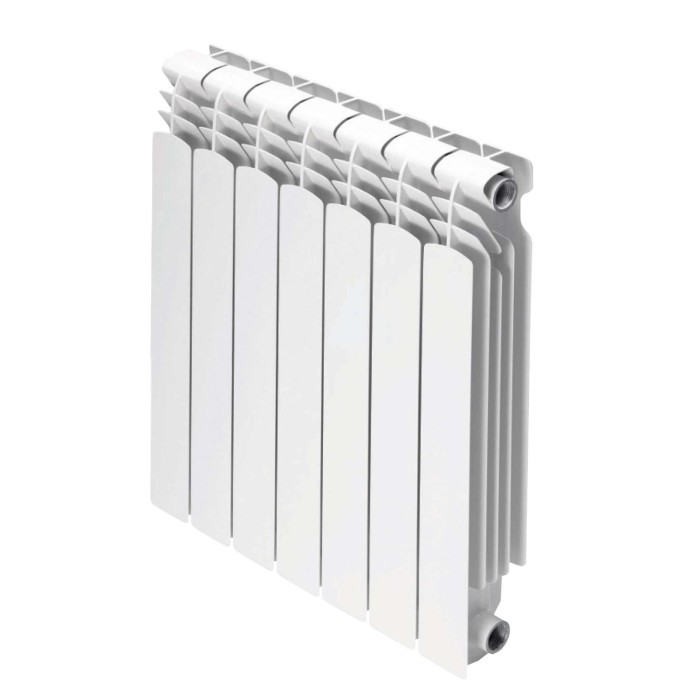 Radiatore bianco t.b.t. per interni.