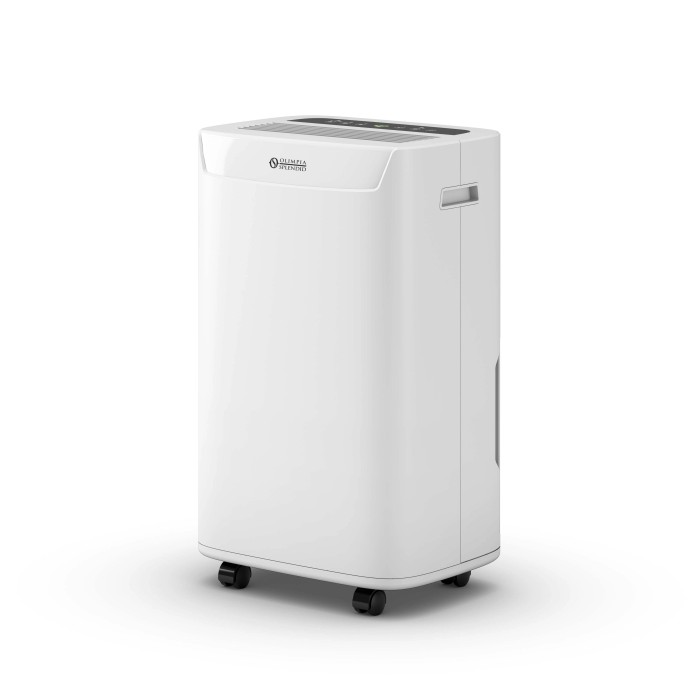Deumidificatore mobile bianco per un clima interno confortevole.