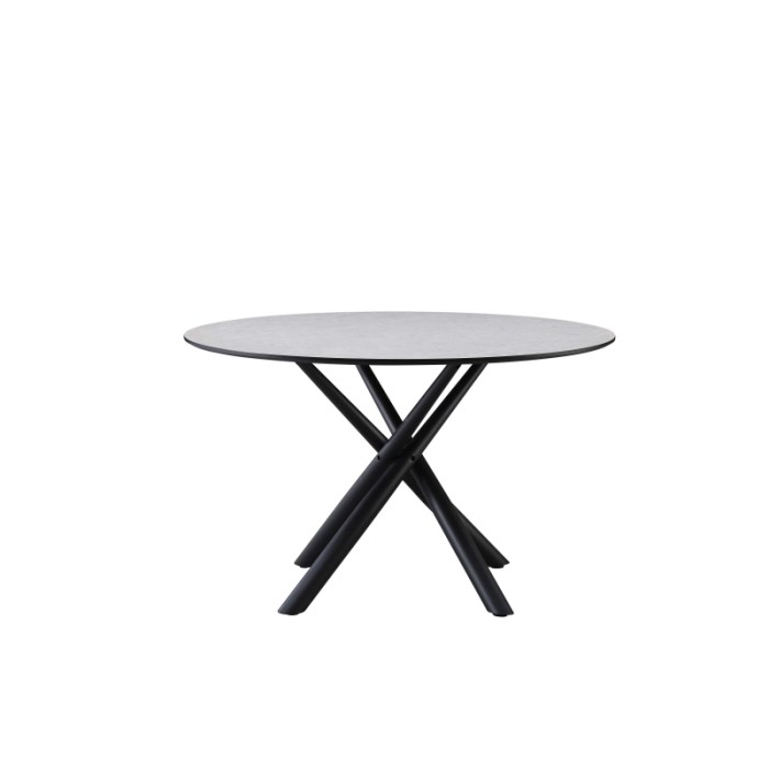 Tavolo rotondo Logan cemento 12x120x76 cm