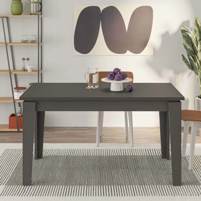 Tavolo allungabile da pranzo Tolmen antracite 140x80 cm