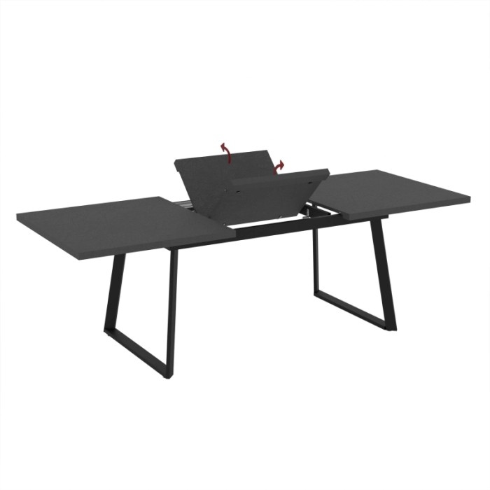 Tavolo allungabile da pranzo Lavinya ossido 170x90x75 cm