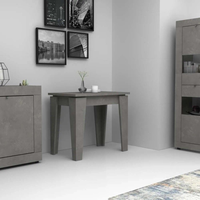 Consolle allungabile Natron cemento 50x90 cm