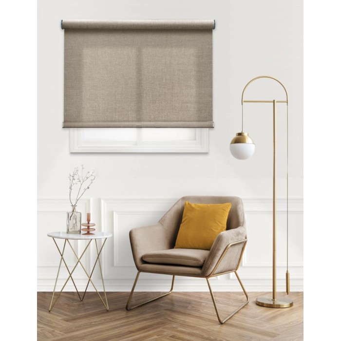 Tenda a rullo Berlin filtrante 220x250 cm marrone