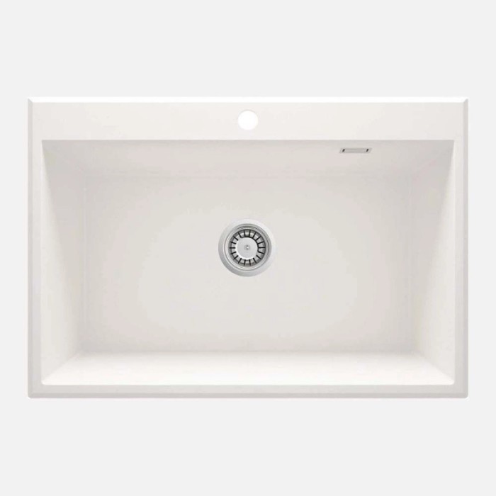 Lavello 1 vasca Idrostile Güines sifone 520x210 mm alabastro