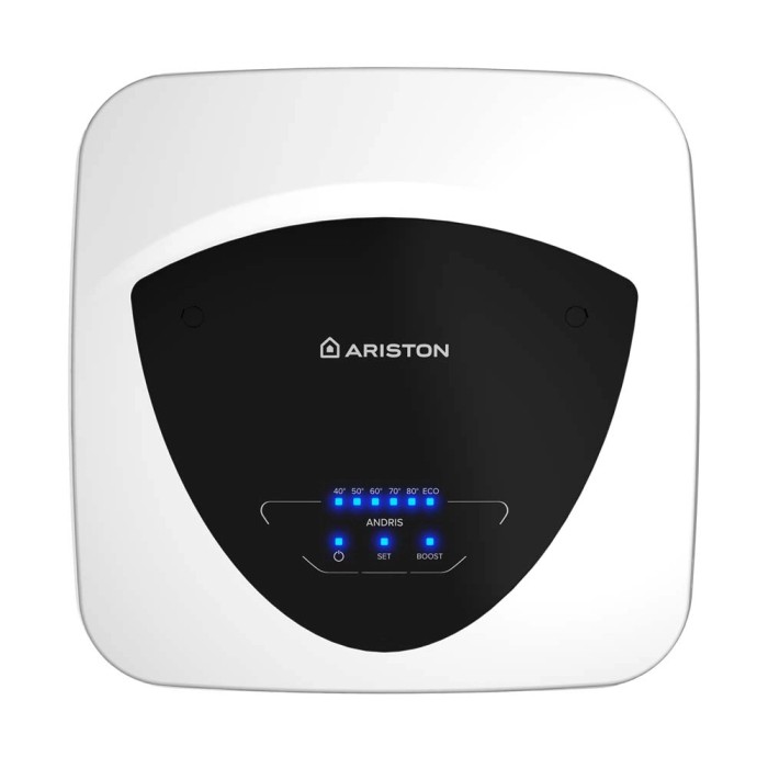 Scaldabagno Ariston t.b.t. con display digitale.