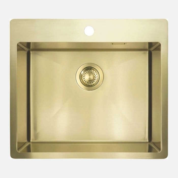 Lavello 1 vasca forma orizz Idrostile Ciego de Ávila 505x200 mm oro spaz
