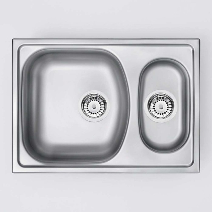 Lavello 1,5 vasche Idrostile Jobabo 440x150 mm satinato