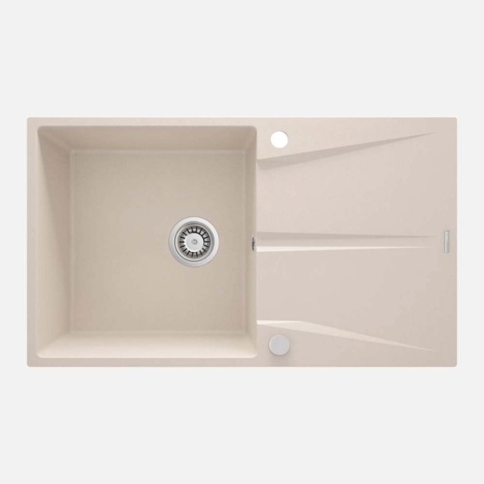 Lavello 1 vasca con gocciolatoio Idrostile Bayamo 500x216 mm beige