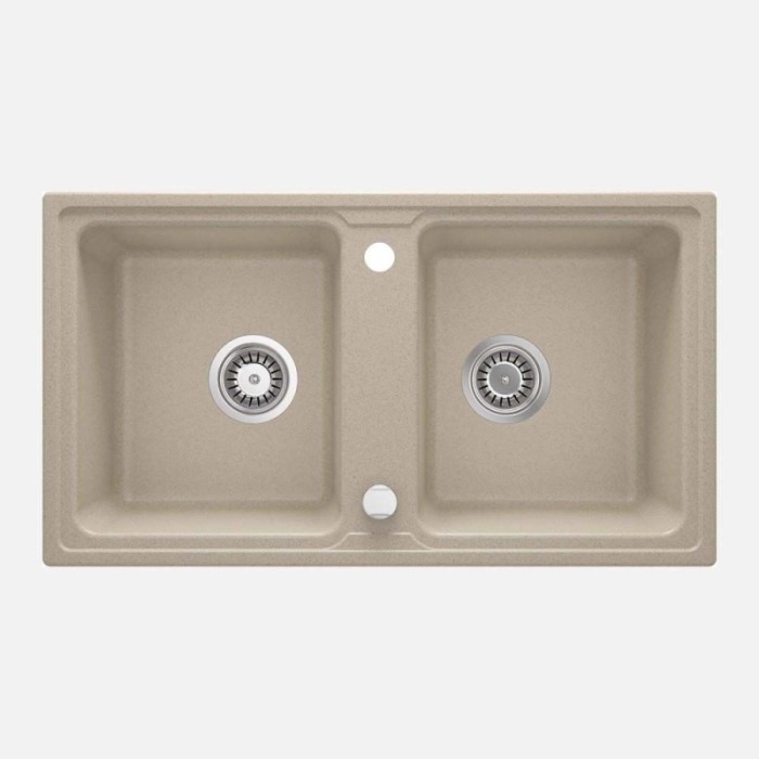 Lavello 2 vasche Idrostile Martí 435x180 mm sabbia