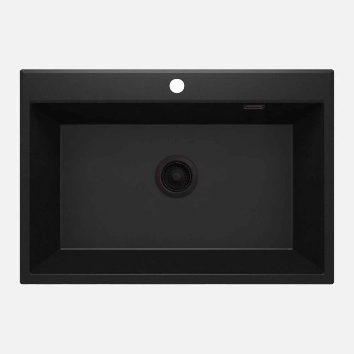 Lavello 1 vasca Idrostile Güines 520x210 mm Nero