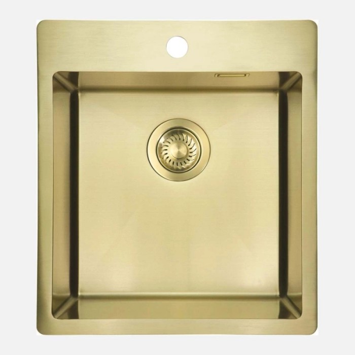 Lavello 1 vasca forma vert Idrostile Ciego de Ávila 505x200 mm oro spaz