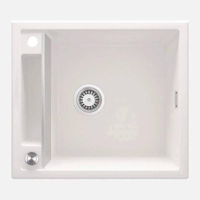 Lavello 1 vasca magnetico Idrostile Guayos sifone 500x219 mm alabastro