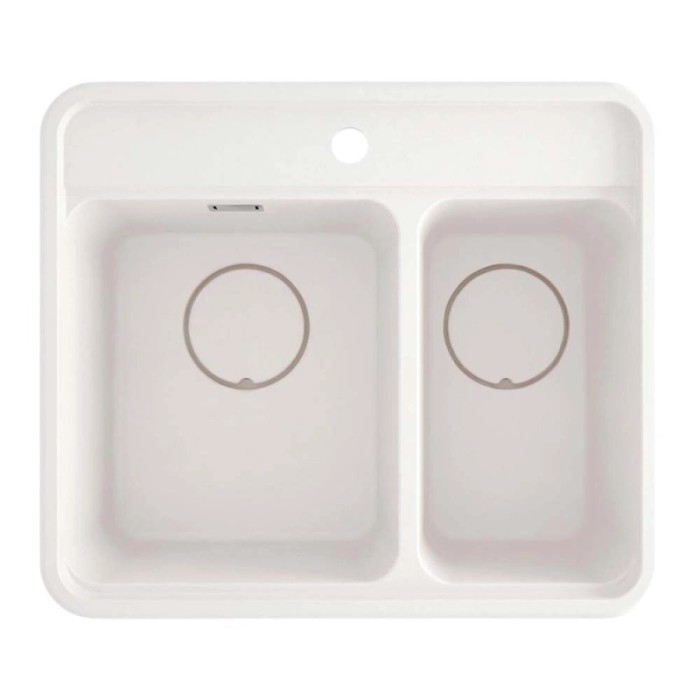 Lavello 1 vasca e mezza Idrostile Varadero 520x229 mm alabastro