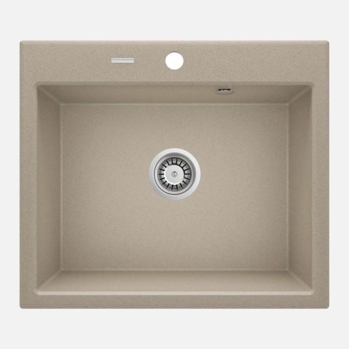 Lavello 1 vasca Idrostile Florida sifone 520x210 mm sabbia