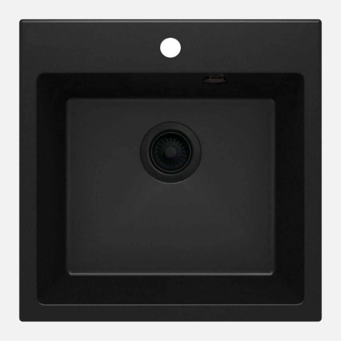 Lavello 1 vasca Idrostile Banes 500x216 mm nero