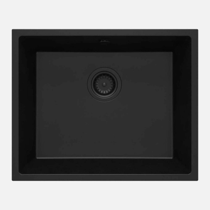Lavello sottopensile 1 vasca Idrostile Colón 440x200 mm Nero