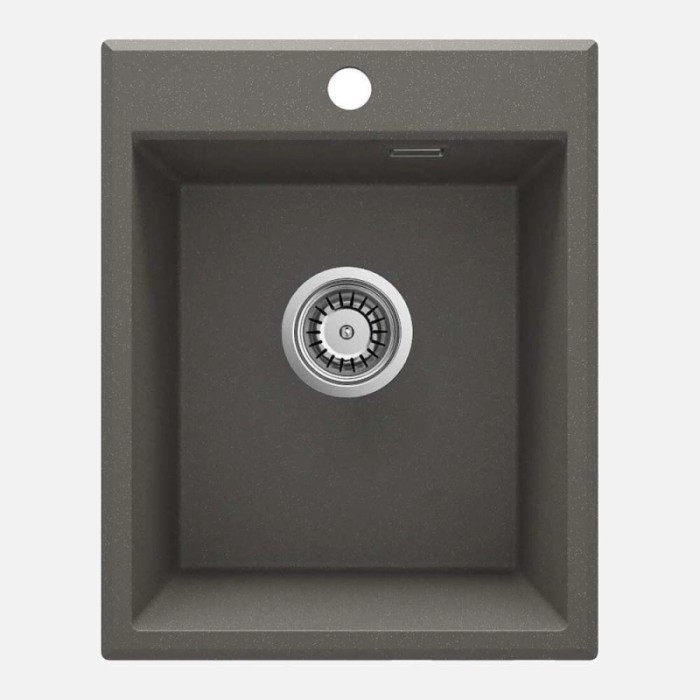Lavello 1 vasca Idrostile Güines 500x210 mm Antracite metallizzato