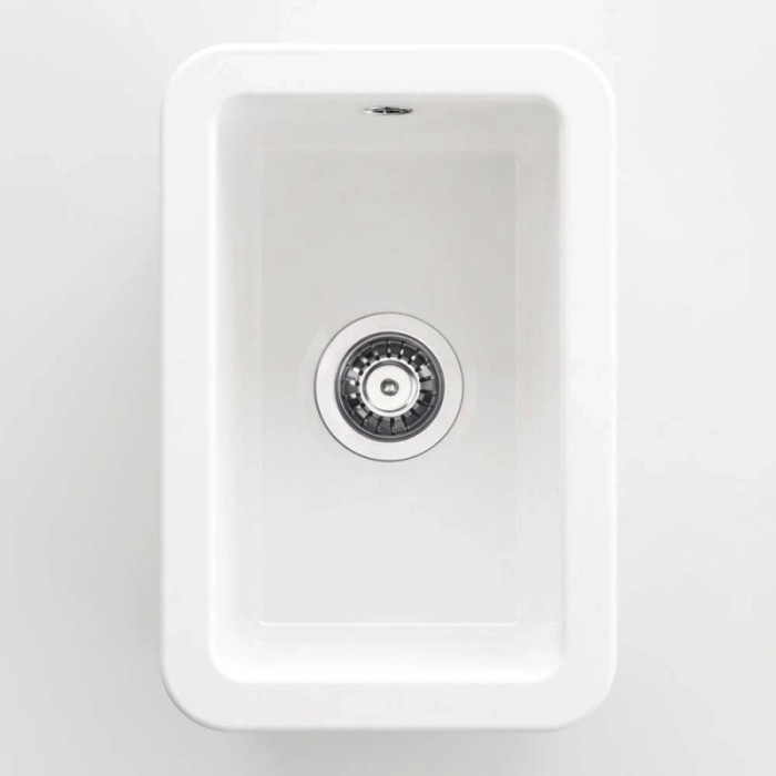 Lavello ceramica 1 vasca Guanabacoa 457x203 mm bianco