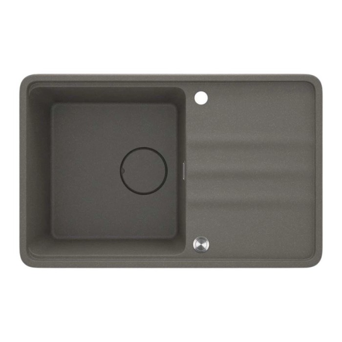 Lavello 1 vasca con gocciolatoio Idrostile Varadero 500x230 mm Antracite Met