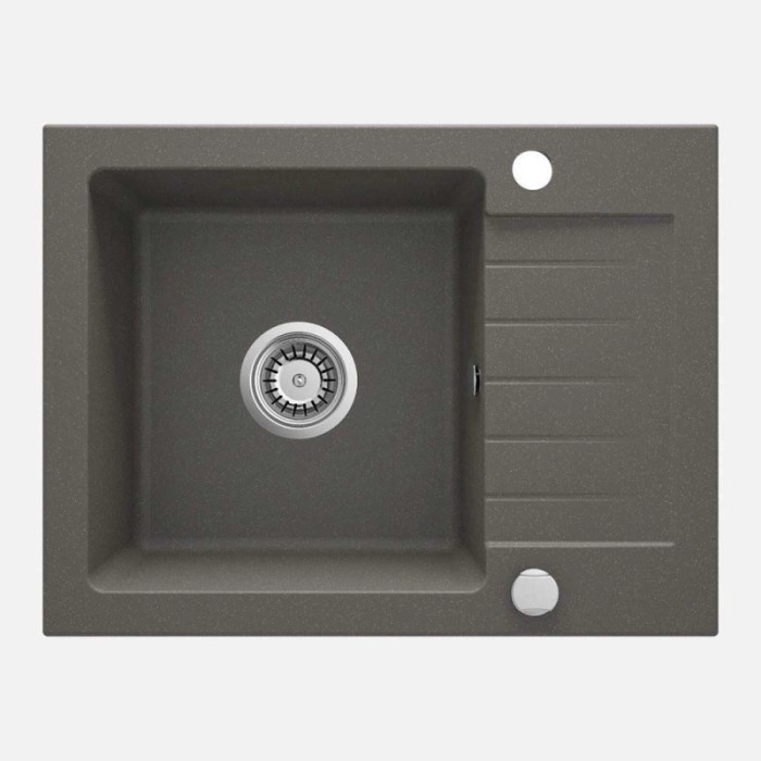 Lavello 1 vasca gocciolatoio Idrostile Martí 440x164 mm Antracite Metallizzato