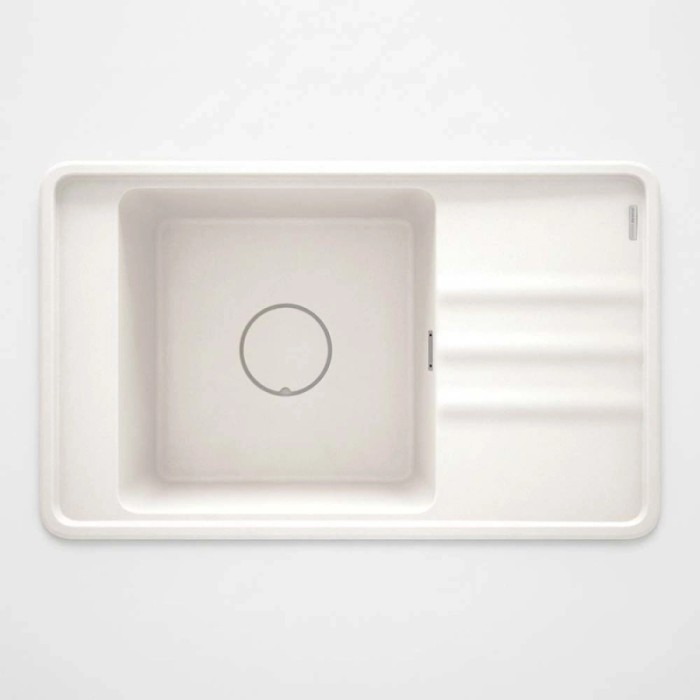 Lavello 1 vasca con gocciolatoio Idrostile Varadero 500x229 mm alabastro