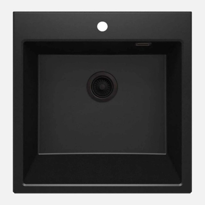 Lavello 1 vasca Idrostile Güines 610x214 mm nero