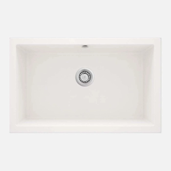 Lavello 1 vasca incasso Idrostile Colón sifone 500x204 mm alabastro