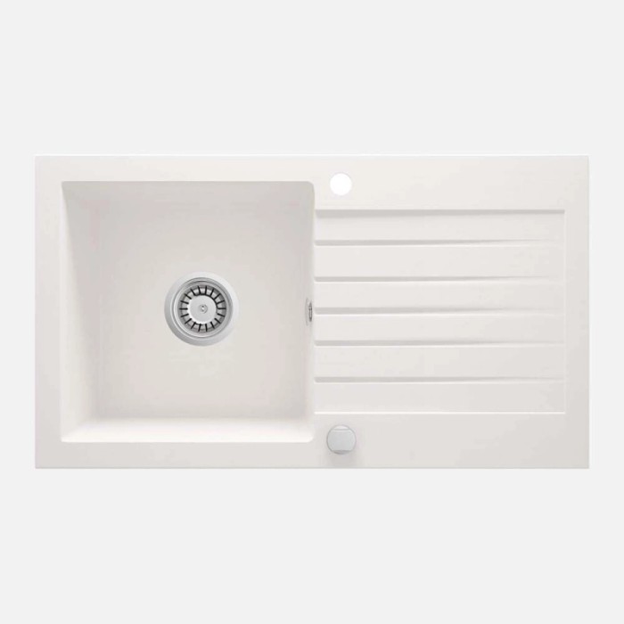 Lavello 1 vasca con gocciolatoio Idrostile Martí 440x160 mm alabastro