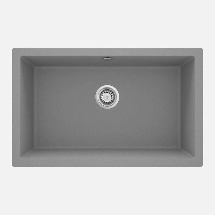 Lavello 1 vasca incasso Idrostile Colón 500x204 mm grigio metallizzato