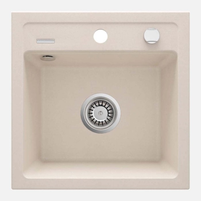Lavello 1 vasca Idrostile Martí sifone 440x184 mm beige