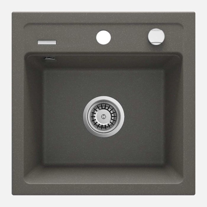 Lavello 1 vasca Idrostile Martí 440x184 mm Antracite metallizzato