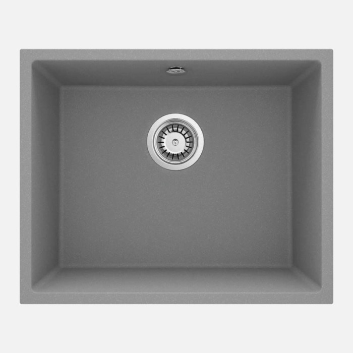 Lavello 1 vasca incasso Idrostile Colón 440x200 mm grigio metallizzato