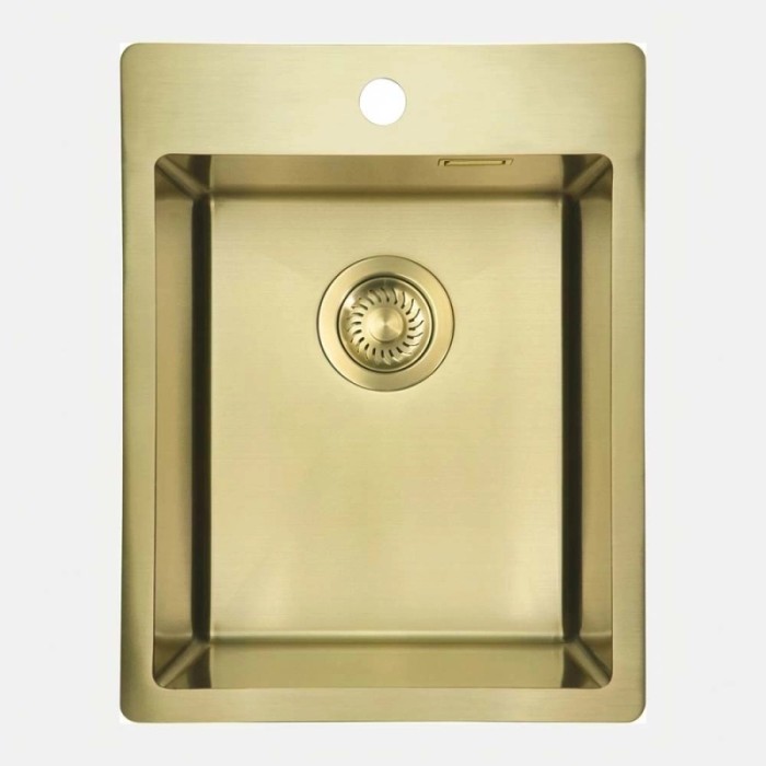 Lavello 1 vasca Idrostile Ciego de Ávila 505x200 mm oro spazzolato