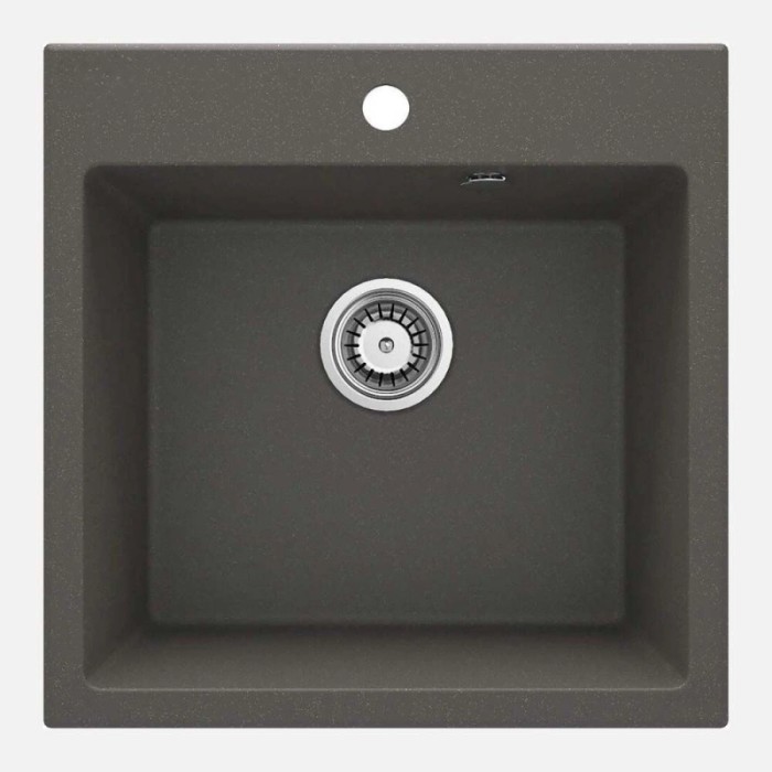 Lavello 1 vasca Idrostile Banes 500x216 mm Antracite metallizzato