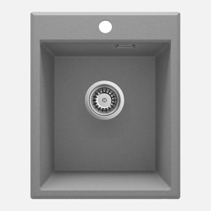 Lavello 1 vasca Idrostile Güines 500x210 mm grigio metallizzato