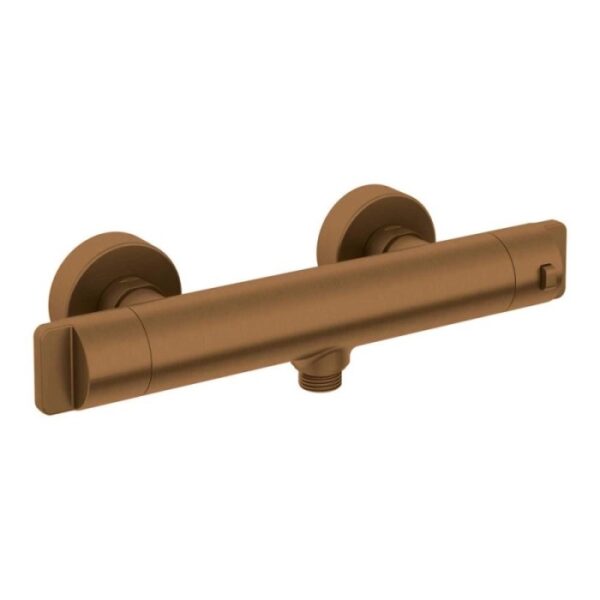 Miscelatore doccia termostatico Idrostile Camarioca bronzo spazzolato