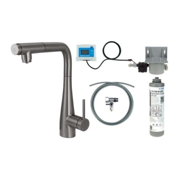 Rubinetto cucina Idrostile bocca estraibile filtro titanio