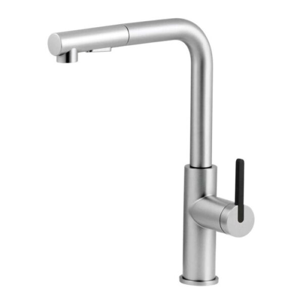 Rubinetto da cucina estraibile Idrostile Studio Design acciaio spazzolato