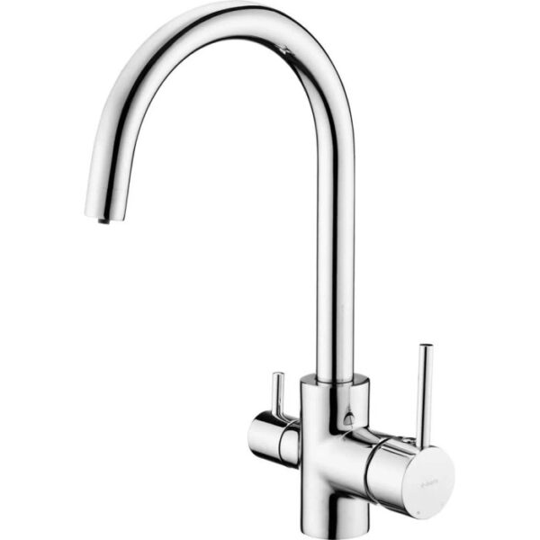 Rubinetto da cucina bocca a U filtro acqua Idrostile cromo