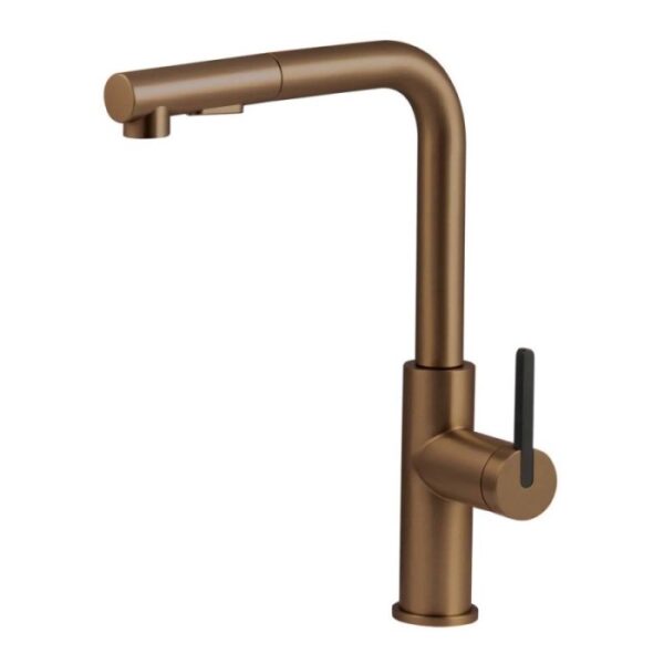 Rubinetto da cucina estraibile Idrostile Studio Design bronzo spazzolato