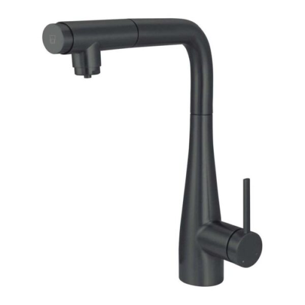 Rubinetto cucina filtro acqua Idrostile bocca estraibile nero