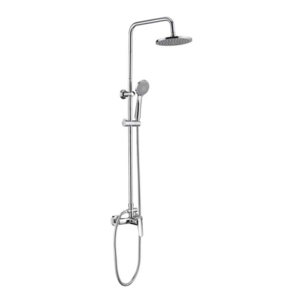 Colonna doccia 3 funzioni miscelatore Idrostile barre regolabili Ø200 mm cromo