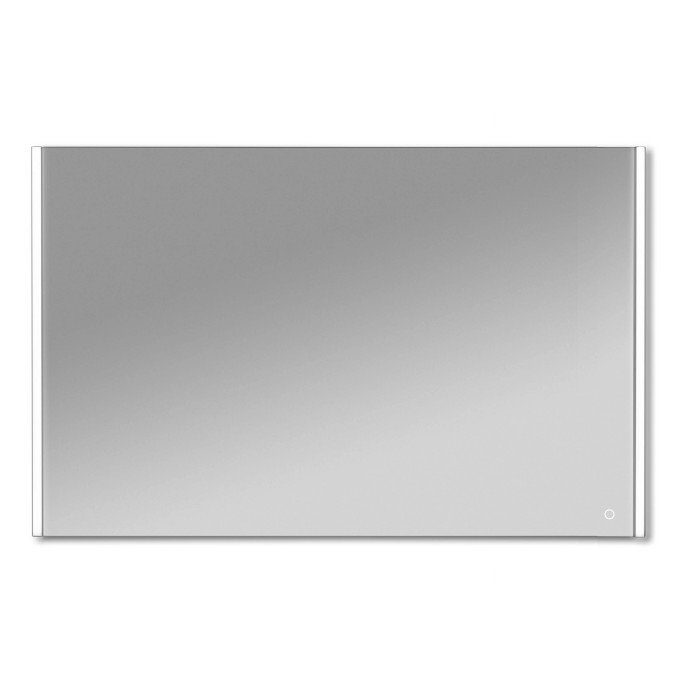 Specchiera rettangolare t.b.t. con illuminazione LED perimetrale.