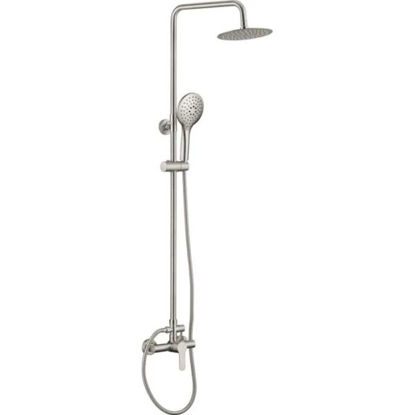 Colonna doccia 3 funzioni miscelatore Idrostile flessibile Ø200 mm acciaio