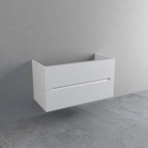 Mobile bagno sospeso t.b.t. bianco con frontale a righe.